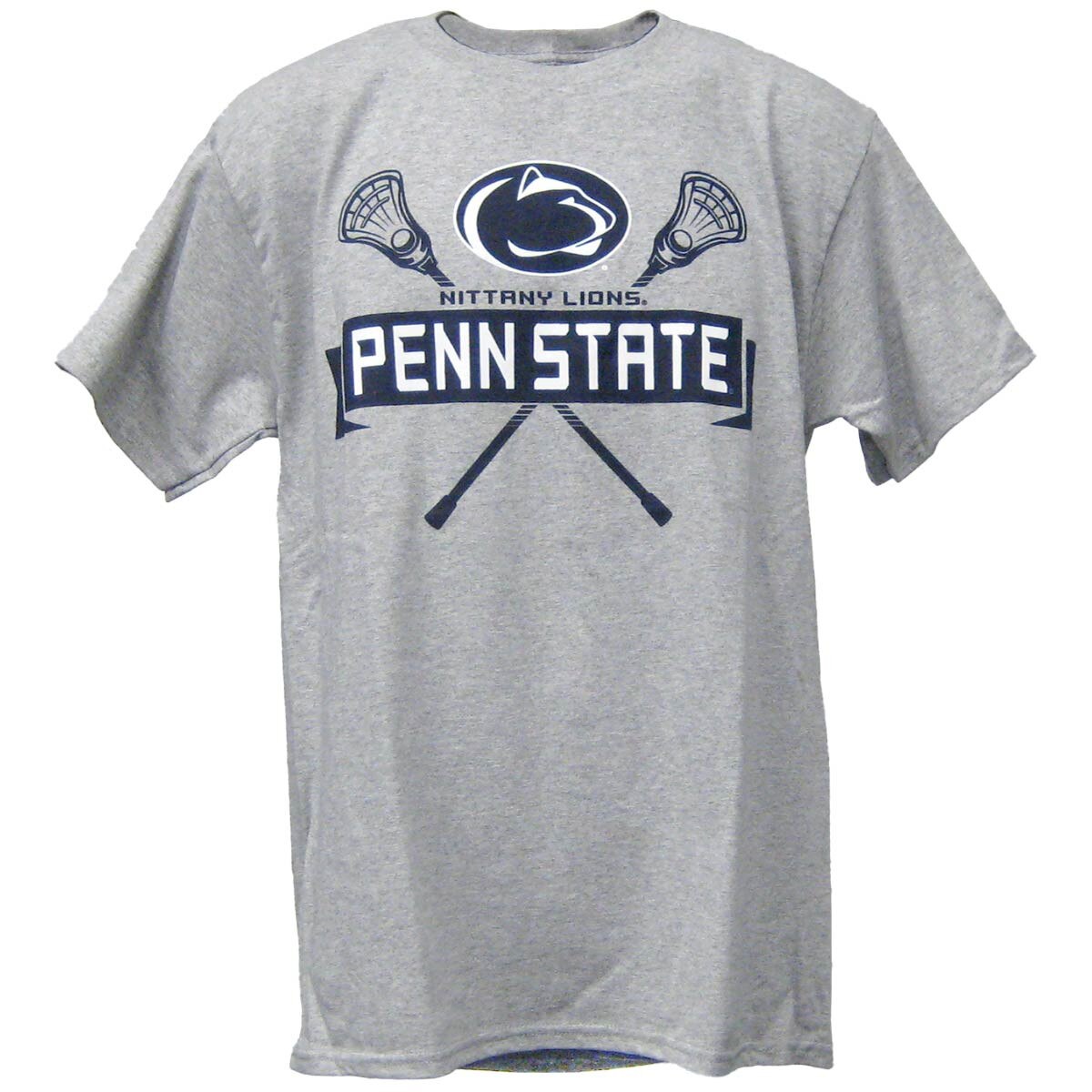gray short sleeve t-shirt Penn State Nittany Lions Lacrosse